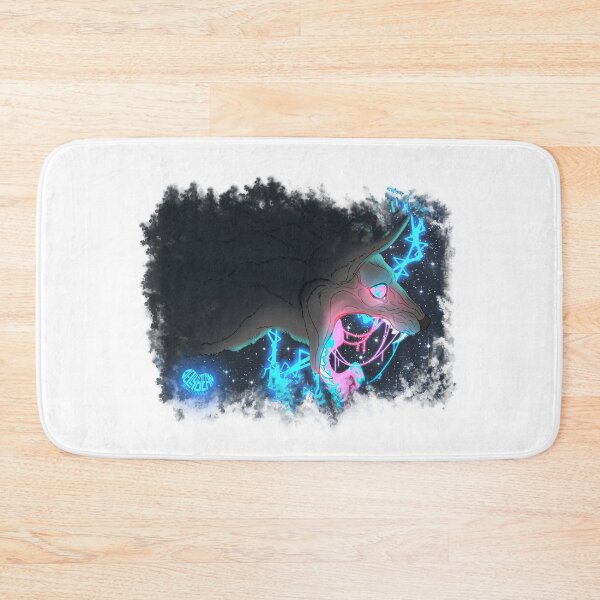 Item preview, Lightning strike  neon wolf designed and sold by Jellybeancreate.