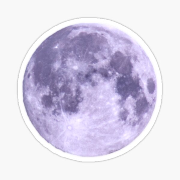 Purple Moon Sticker