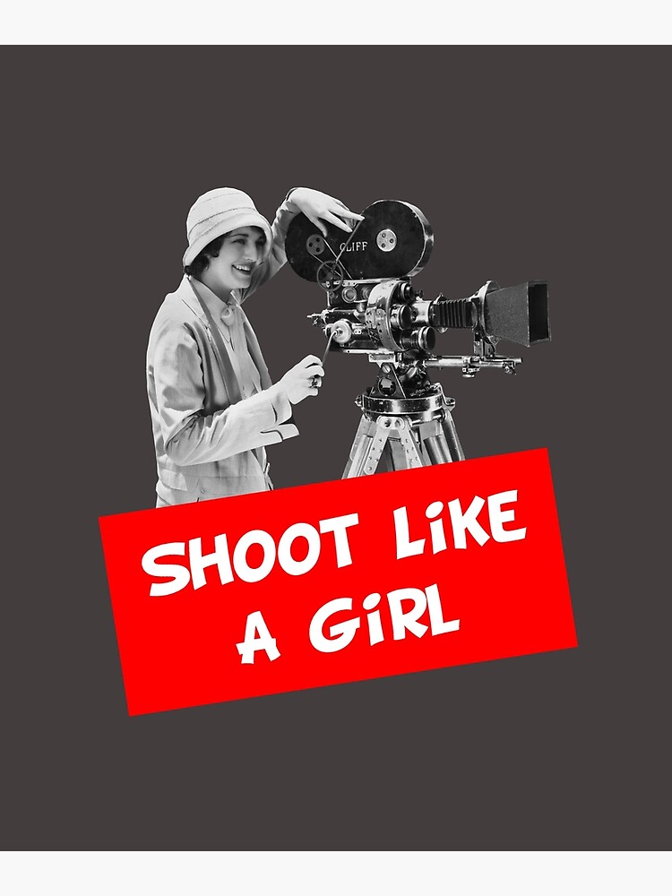 "Shoot Like a Girl Filmmaker" Postcard for Sale by huxdesigns Redbubble