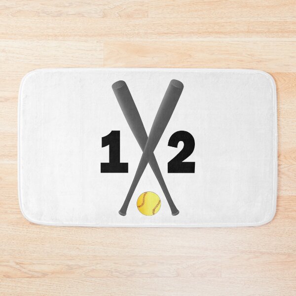 Item preview, Softball number 12 - twelve with bats and ball designed and sold by AllShirts21.