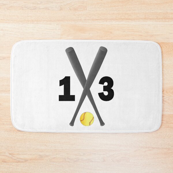 Item preview, Softball number 13 - thirteen with bats and ball designed and sold by AllShirts21.