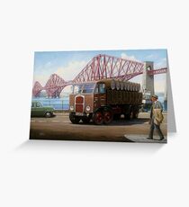 Scammell 8 at the Forth Bridge Greeting Card