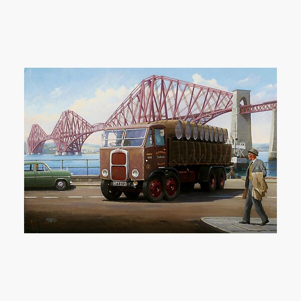 Scammell 8 at the Forth Bridge Photographic Print