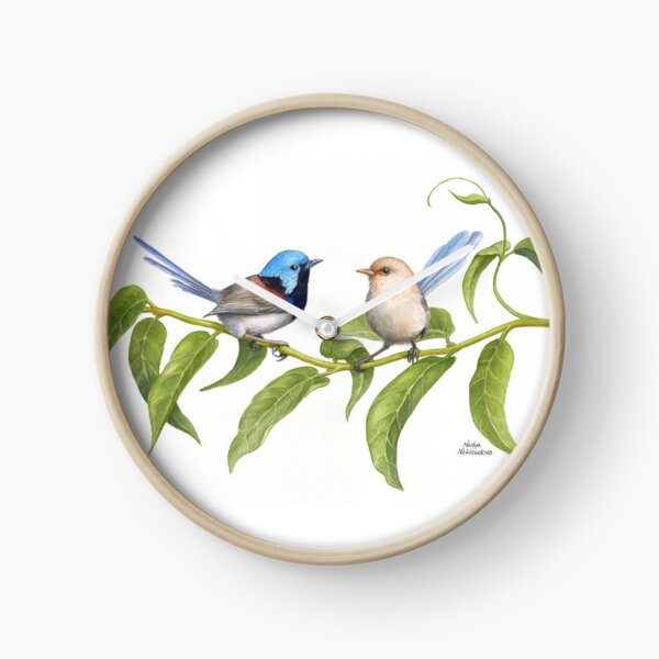 Item preview, Variegated Fairy-Wrens - by Nadya Neklioudova designed and sold by Nadya Neklioudova.