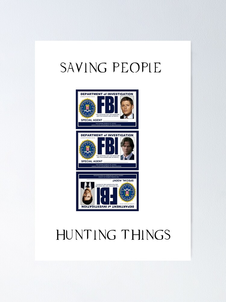 Alternate view of Supernatural Badge Poster