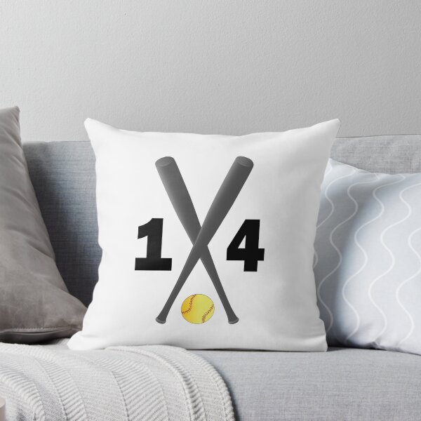 Item preview, Softball number 14 - fourteen with bats and ball designed and sold by AllShirts21.