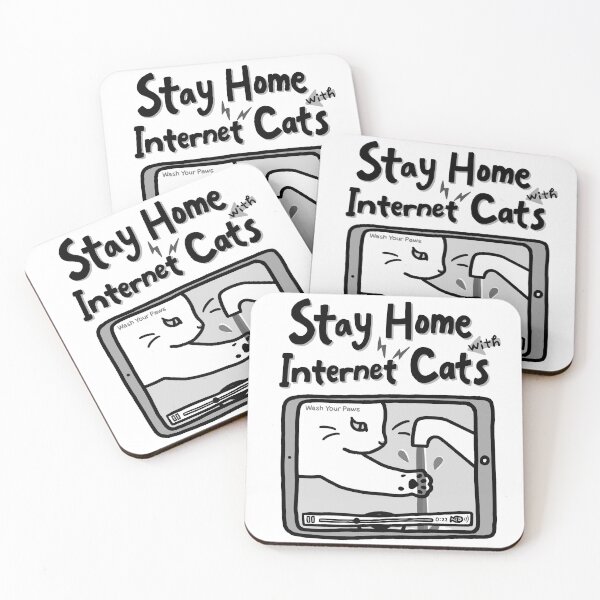 Item preview, Stay Home with Internet Cats designed and sold by necocoa tokyo.