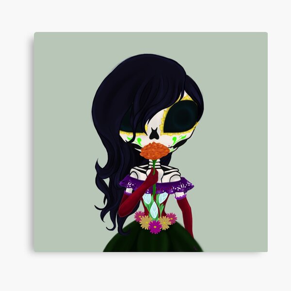 La Catrina Leinwanddruck