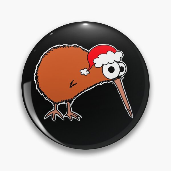 Item preview, Christmas Kiwi - on black designed and sold by Adrienne Body.