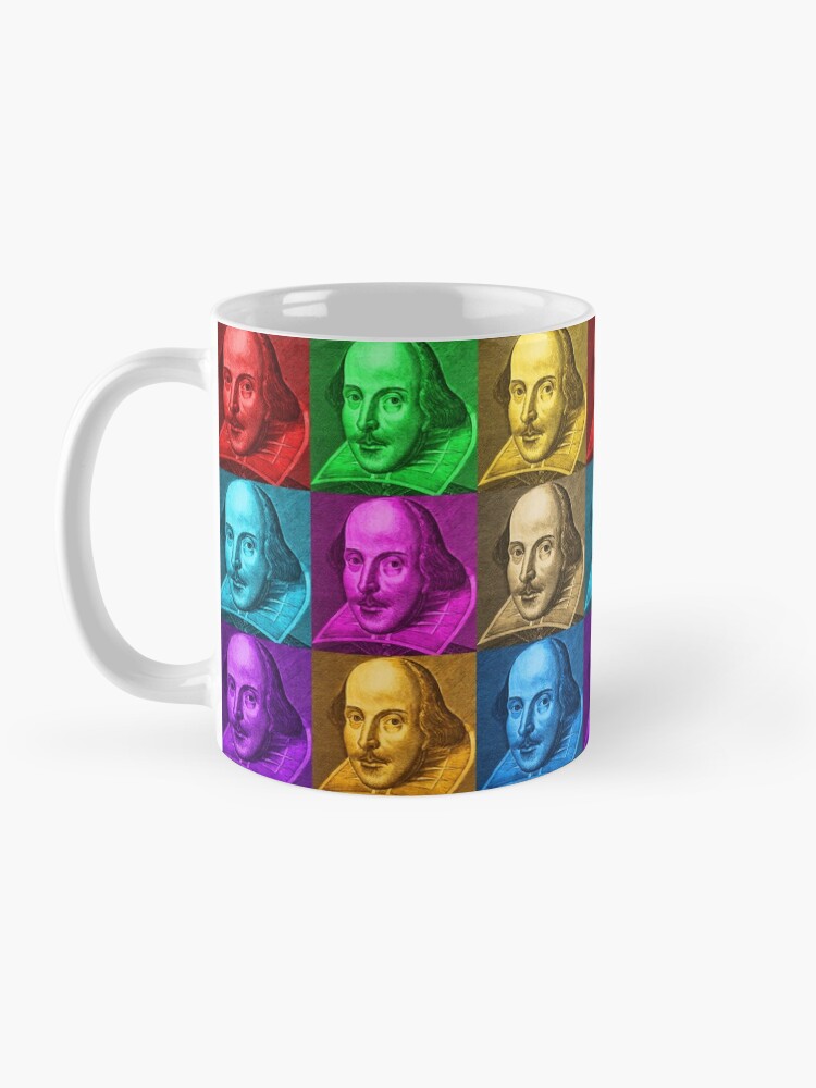 Thumbnail 3 of 6, Coffee Mug, William Shakespeare Pop Art designed and sold by incognitagal.