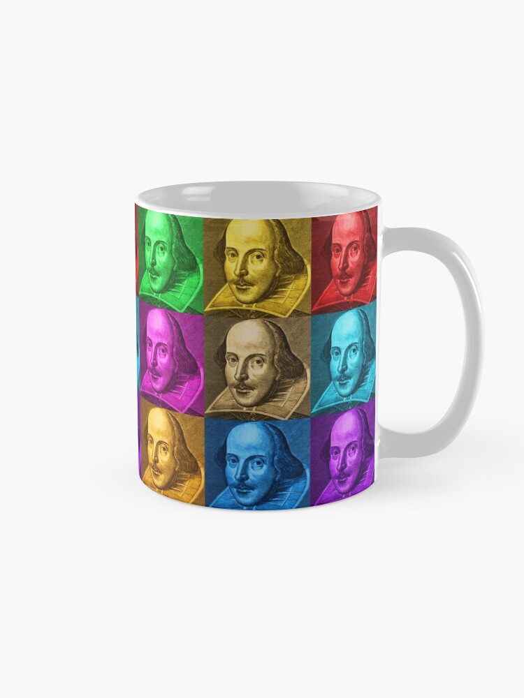 Thumbnail 5 of 6, Coffee Mug, William Shakespeare Pop Art designed and sold by incognitagal.