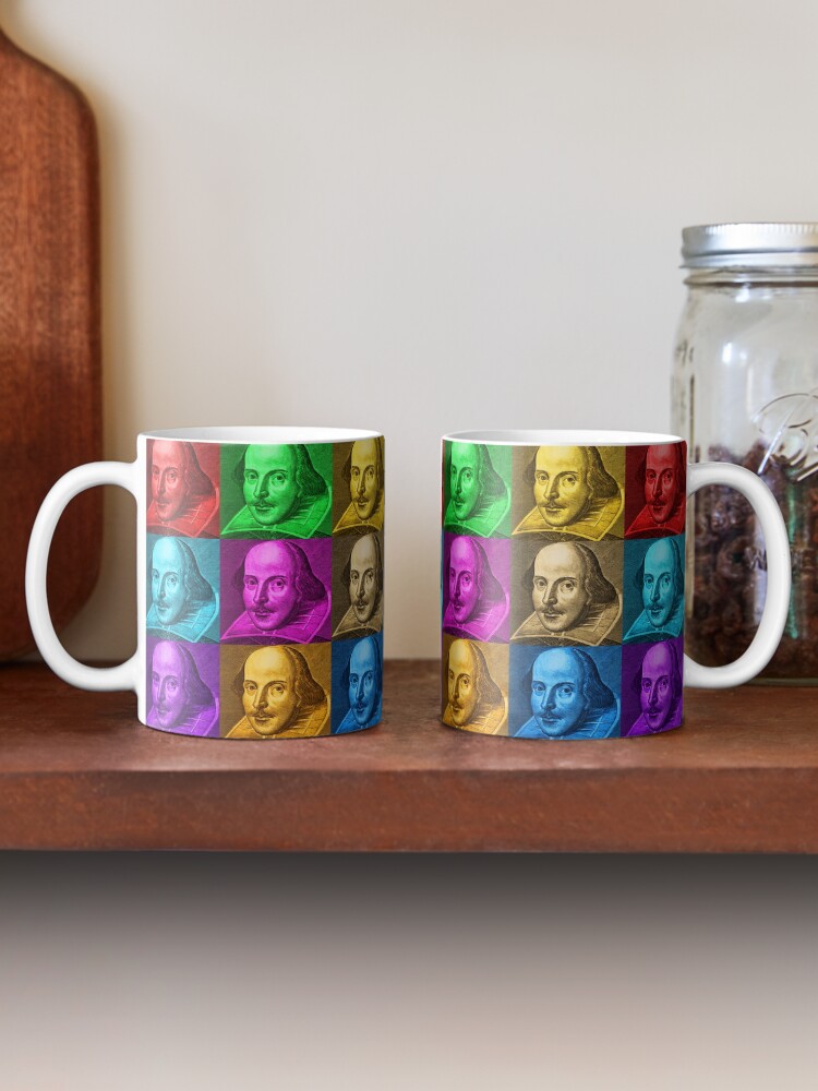 Thumbnail 2 of 6, Coffee Mug, William Shakespeare Pop Art designed and sold by incognitagal.