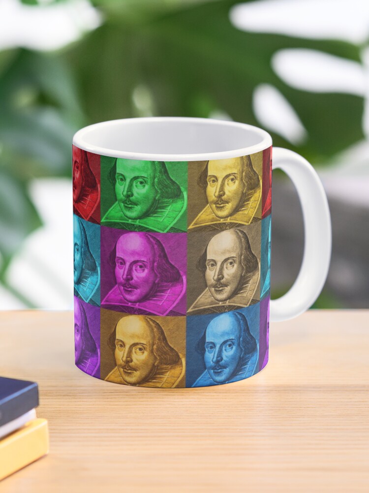 Thumbnail 1 of 6, Coffee Mug, William Shakespeare Pop Art designed and sold by incognitagal.