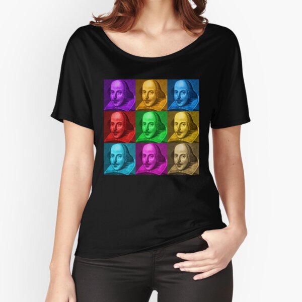 William Shakespeare Pop Art Relaxed Fit T-Shirt