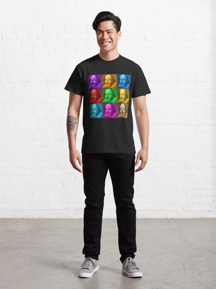 Alternate view of William Shakespeare Pop Art Classic T-Shirt