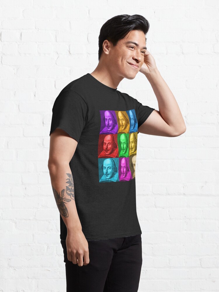 Alternate view of William Shakespeare Pop Art Classic T-Shirt