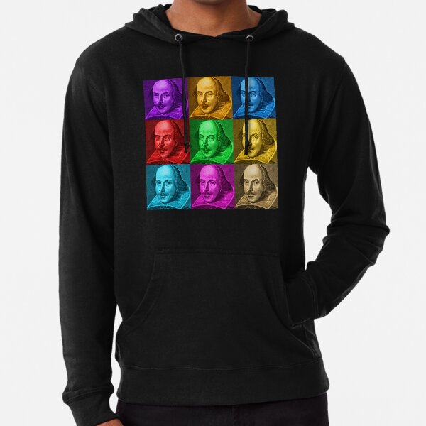 William Shakespeare Pop Art Lightweight Hoodie