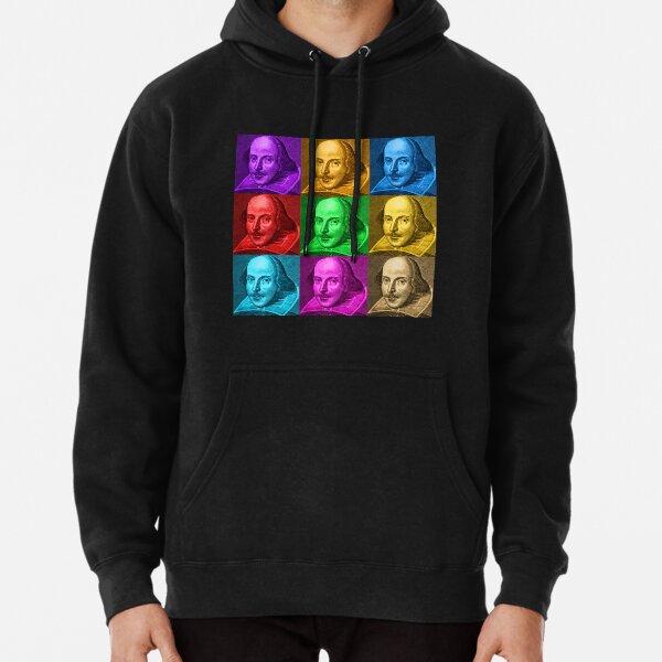 William Shakespeare Pop Art Pullover Hoodie