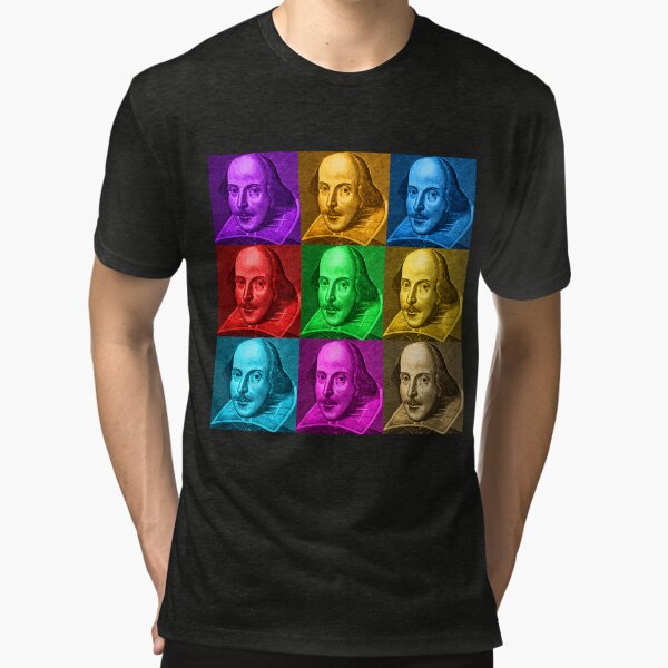 William Shakespeare Pop Art Tri-blend T-Shirt