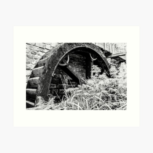 Old Water Wheel In York UK Art Print