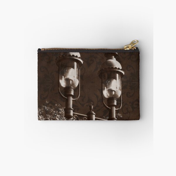 Item preview, Wrought Iron Street Lamps, Brocade, Sepia, Vintage, Antique Look designed and sold by PhotosByTrish.
