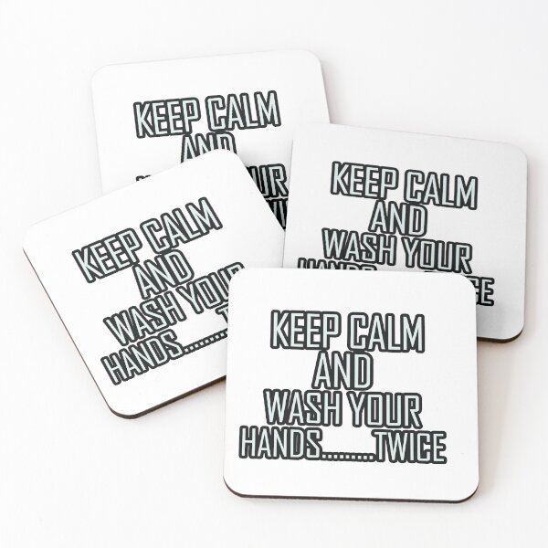 Item preview, keep calm and was your hands twice designed and sold by DSG-PANDA.