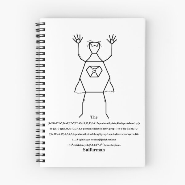 Item preview, Sulfurman – Superhero – IUPAC Nomenklatur – Nerd – black designed and sold by Marcel Wirth.