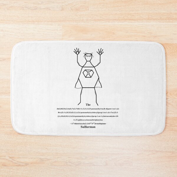 Item preview, Sulfurman – Superhero – IUPAC Nomenklatur – Nerd – black designed and sold by Marcel Wirth.