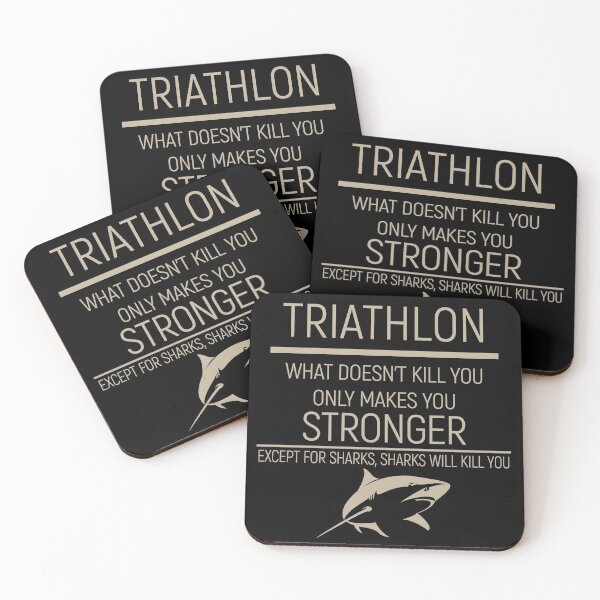 Item preview, Triathlon - What Doesn't Kill You Only Makes You Stronger Except Sharks designed and sold by overstyle.