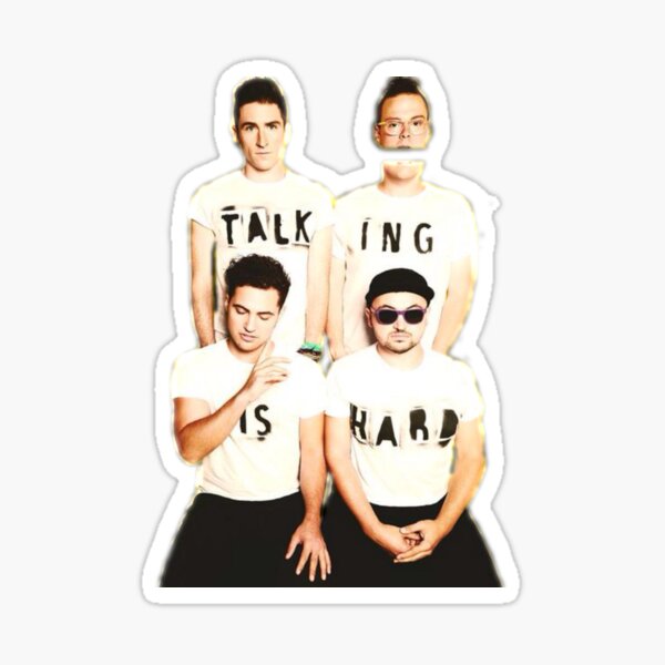 Talking Is Hard Album Cover Sticker