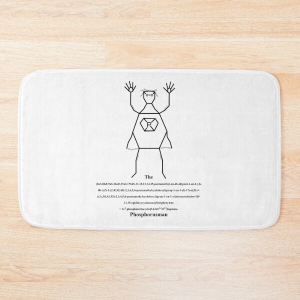 Item preview, Phosphorusman – Superhero – IUPAC Nomenklatur – Nerd – black designed and sold by Marcel Wirth.