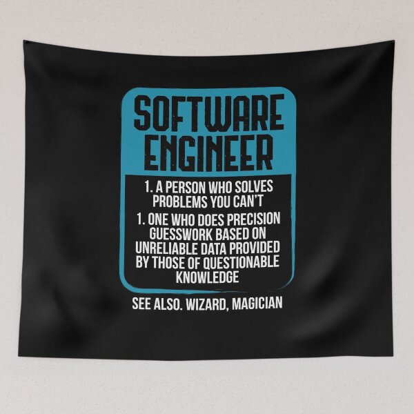 Item preview, Software Engineer Definition Shirt - Gift Idea ofr Magician and Wizard Developers designed and sold by Maindy.