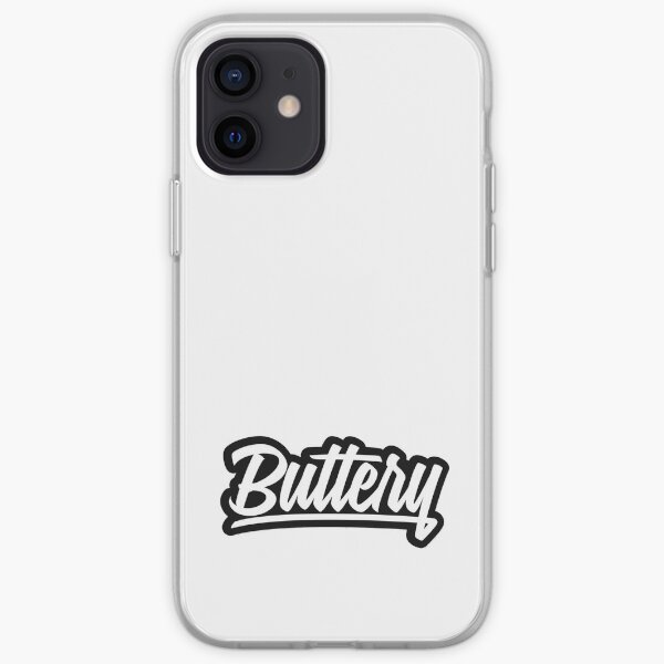 logotipo de etiqueta de películas mantecosas Funda blanda para iPhone