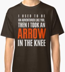 Arrow in the Knee - Text Only Classic T-Shirt