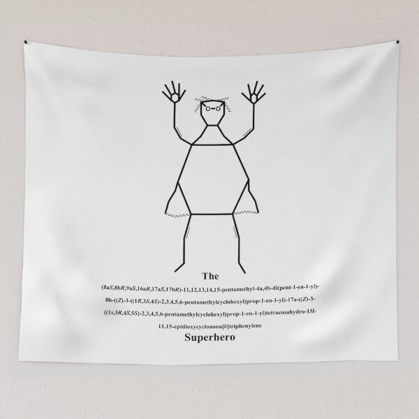 Item preview, Superhero – IUPAC Nomenclature – Nerd – black designed and sold by Marcel Wirth.