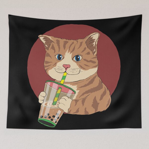 Item preview, Cat Love Milk Tea designed and sold by Dan Dee.