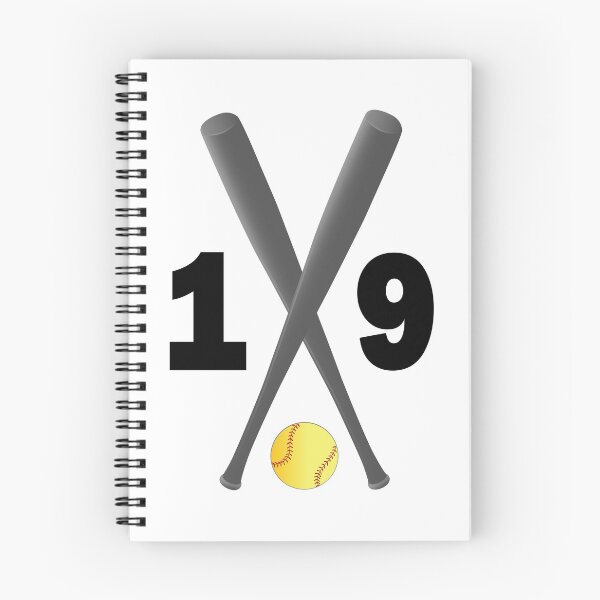Item preview, Softball number 19 - nineteen with bats and ball designed and sold by AllShirts21.