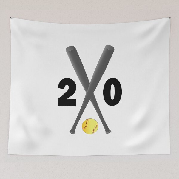 Item preview, Softball number 20 - twenty with bats and ball designed and sold by AllShirts21.