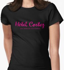 HOTEL CORTEZ Los Angeles California - Neo Noir Women's Fitted T-Shirt