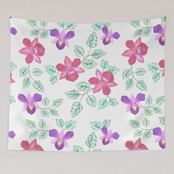 Item preview, Pink and purple dendrobium orchid  designed and sold by Shawlin Islam.