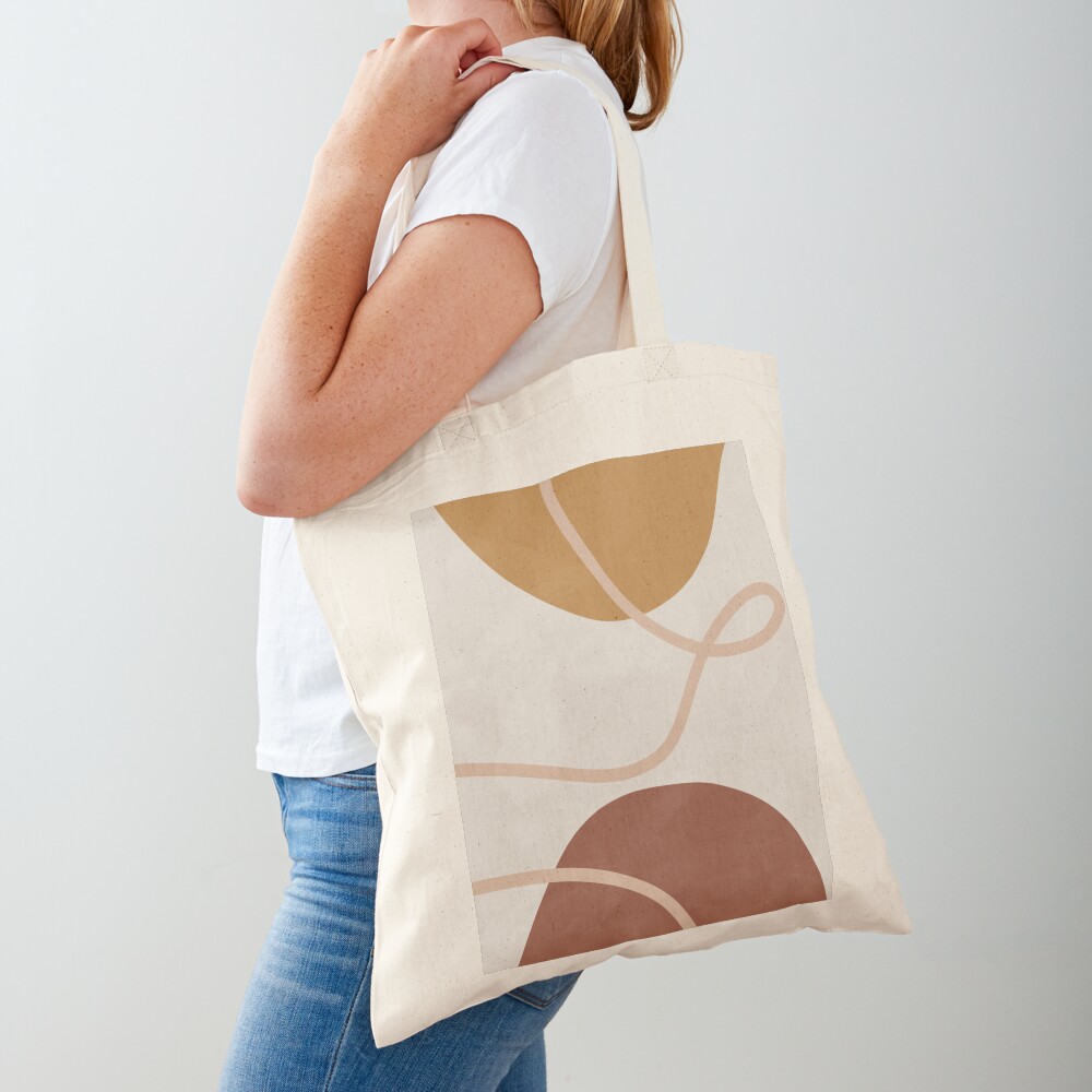 Mid century abstract organic art Tote Bag