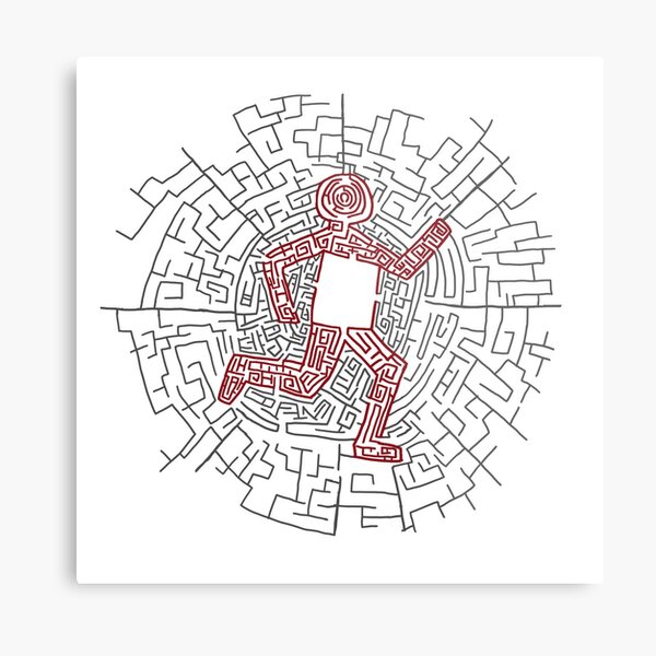 Maze Metal Print