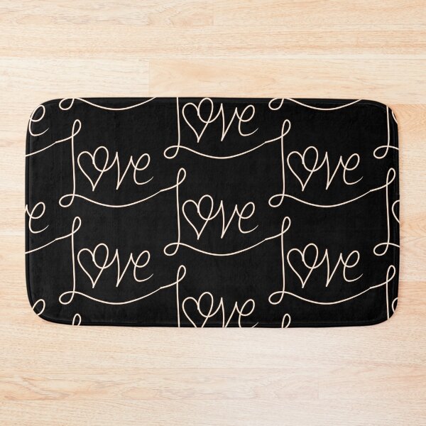 Item preview, Orange Love lettering on black background designed and sold by CreativeKari.