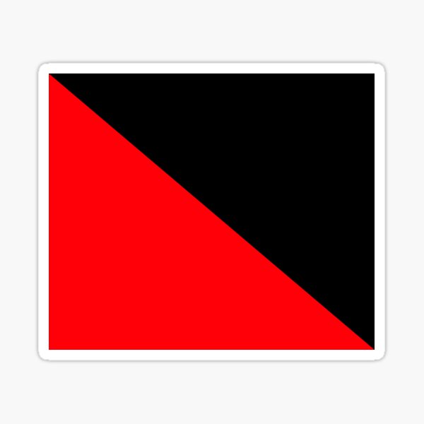 Anarcho-Syndicalism Flag - Plain and Simple Sticker