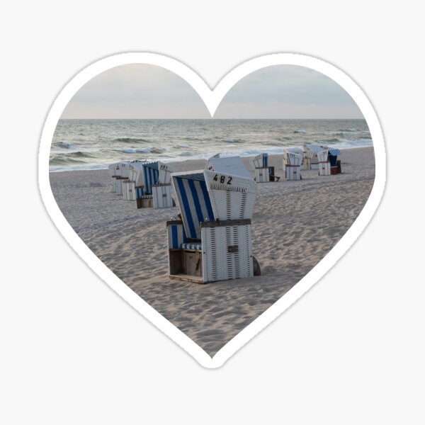 I Love Sylt Beach Sticker
