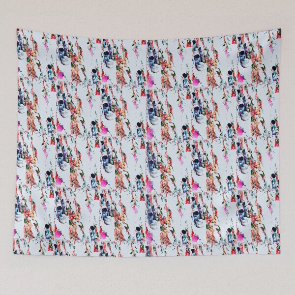 Item preview, Pattern skulls and flowers designed and sold by harietteh.