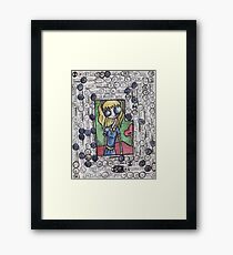Big Eyed Blue Framed Print