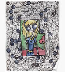 Big Eyed Blue Poster