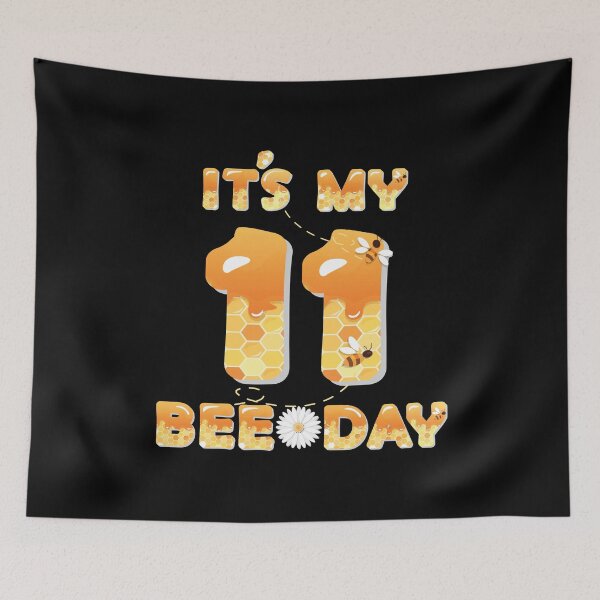 Item preview, It's My 11th Bee Day - 11 Years Old Birthday Party Girl graphic designed and sold by Grabitees.
