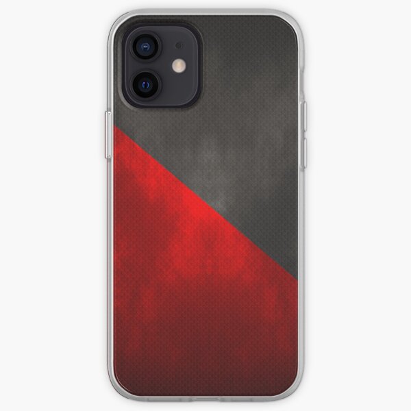 Bandera Anarcosindicalismo - Iluminada y Texturizada Funda blanda para iPhone